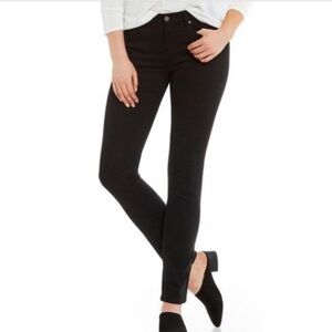 Eileen Fisher Black Organic Cotton Skinny Pant Size 6